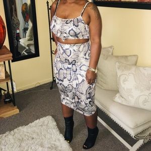 2pc Crop top Set